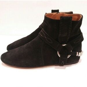 Isabel Marant Etoile black suede Ralf boot 36